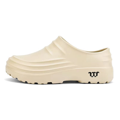 New Men'S Anti-Slip Chef Shoes Sandals for Men Working Shoes Waterproof Fashion Garden Shoes Clogs for Beach Slippers Size 36-48